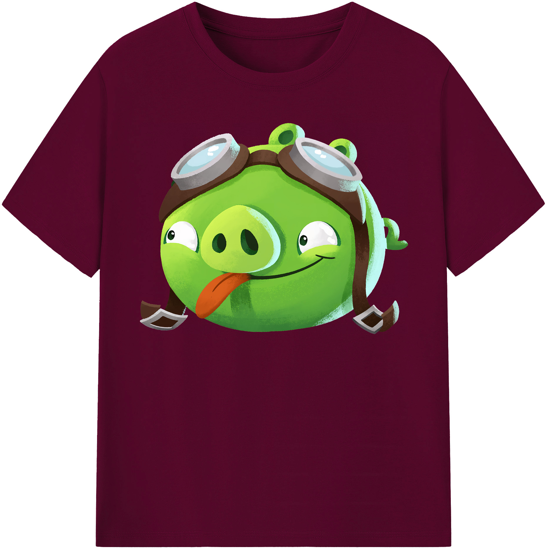 （画像用） Angry Birds アングリーバード レディースカジュアルプリントTシャツ（綿100％）